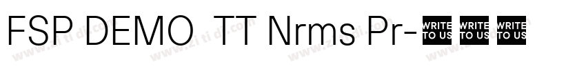 FSP DEMO  TT Nrms Pr字体转换